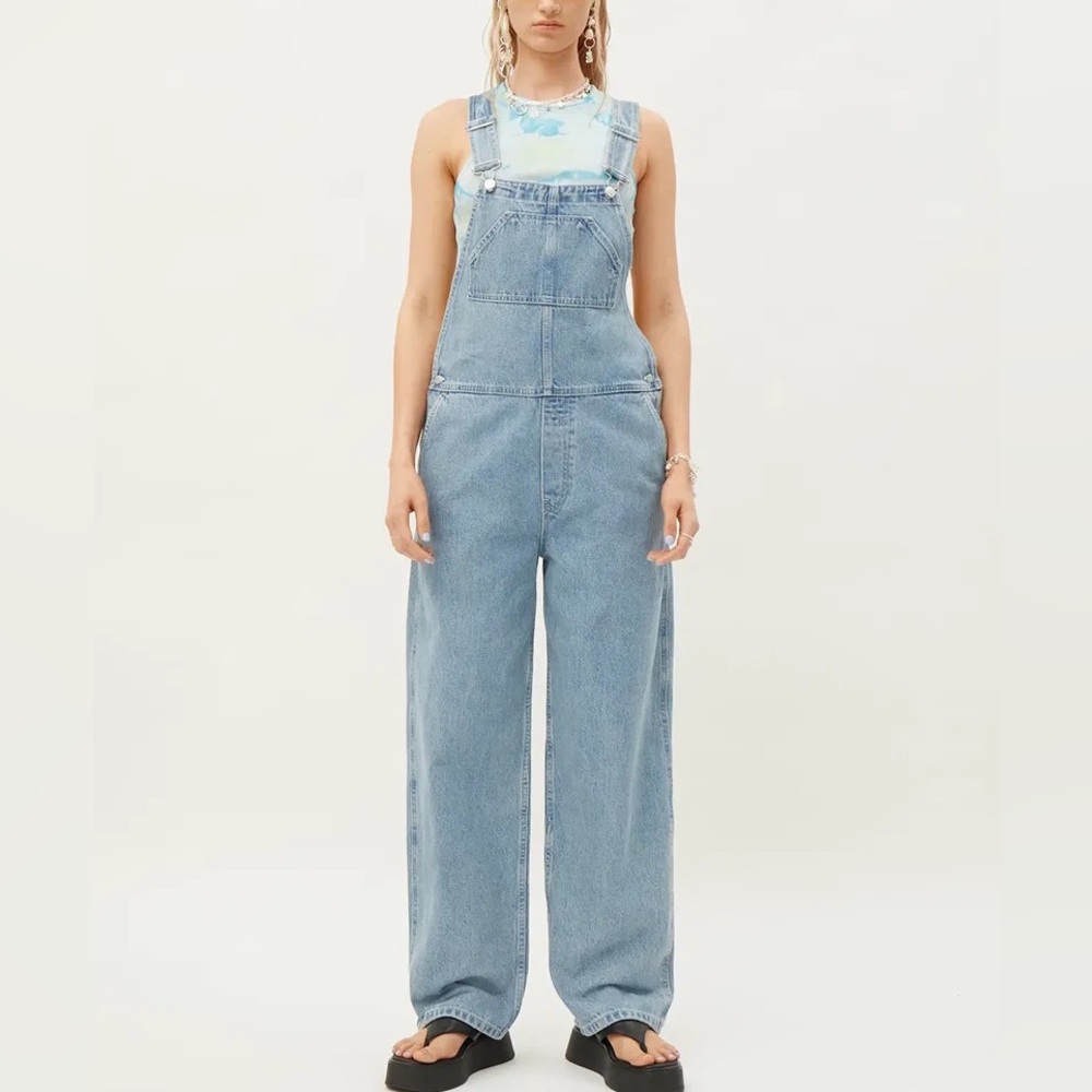 WEEKDAY Dusty Dungarees Denim Overalls 38